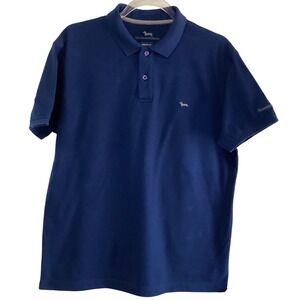 Harmont & Blaine Mens Regular Fit Polo Shirt Royal Blue XXL Short Sleeve Logo